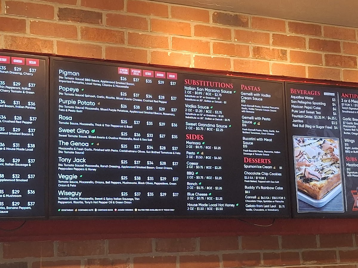 Menu - Slice House By Tony Gemignani photo 4