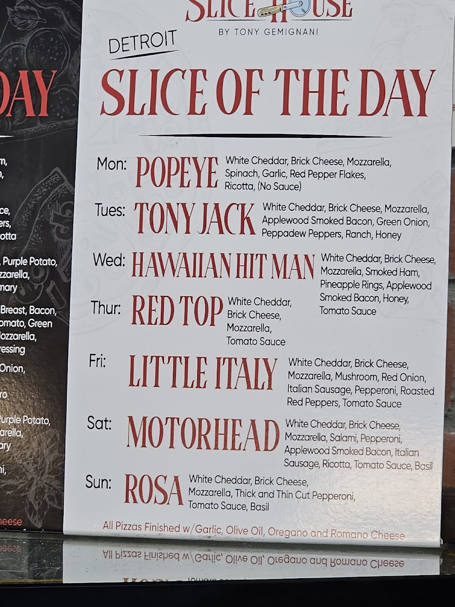 Menu - Slice House By Tony Gemignani photo 8
