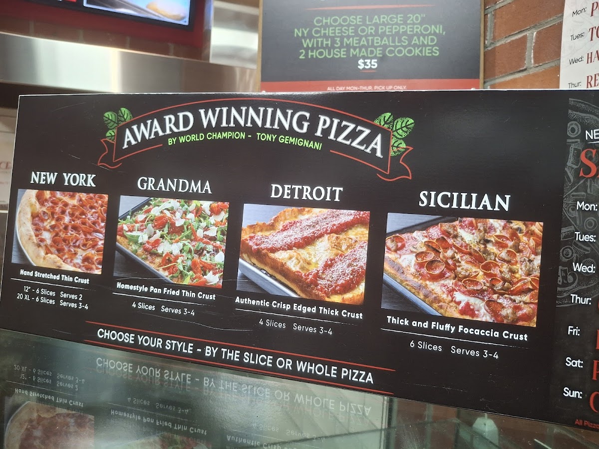 Menu - Slice House By Tony Gemignani photo 9